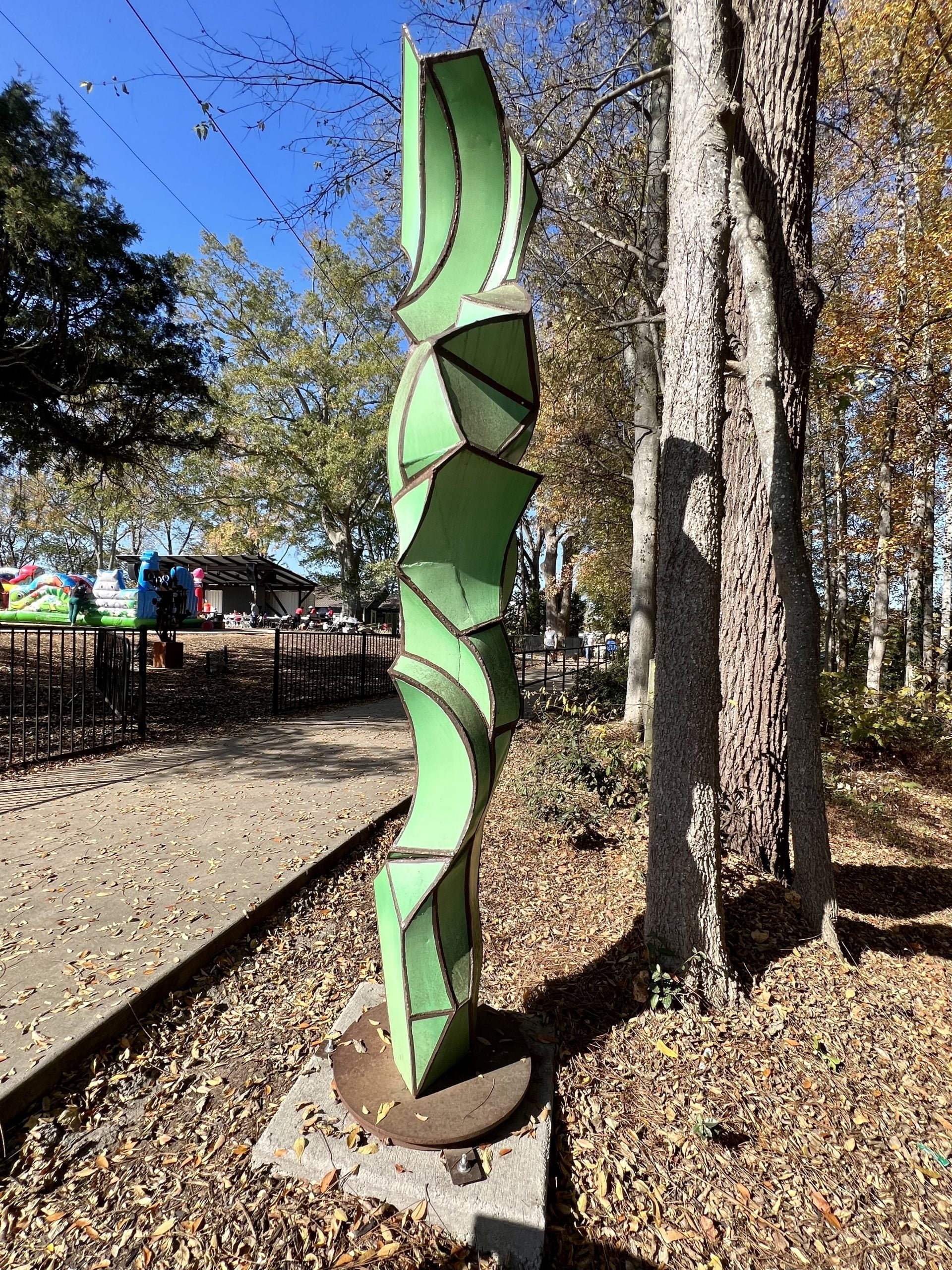 Public Art in Downtown Woodstock- Undulation by Jordan Fowler